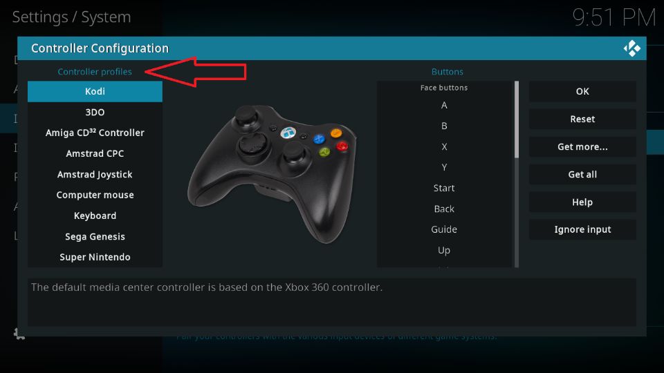 retro game on kodi