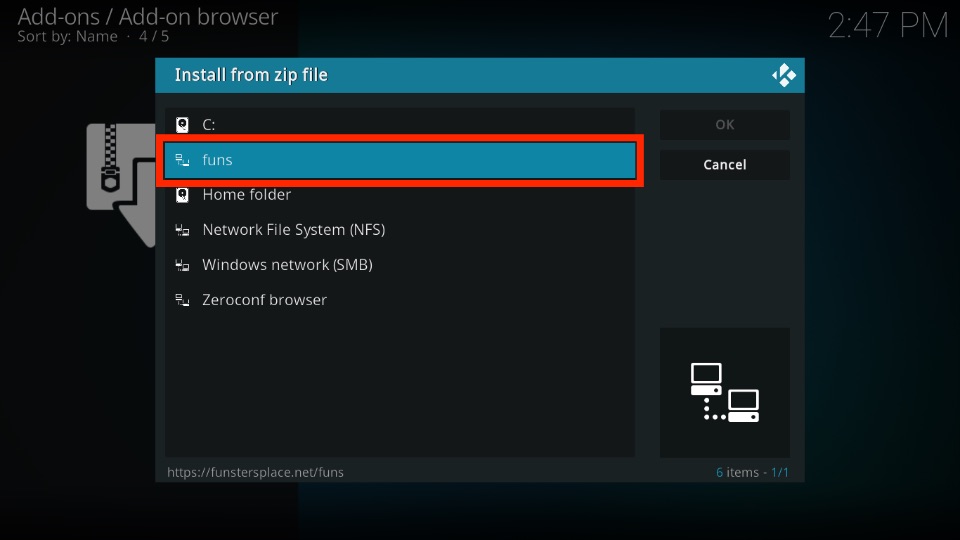 select funs zip file
