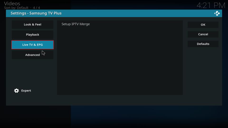 live tv and epg