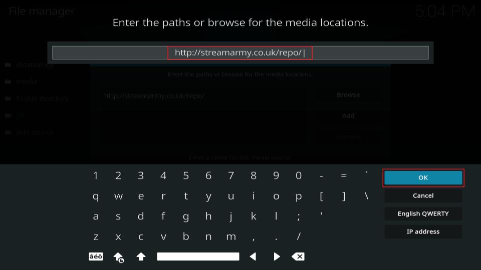 stream army repo url