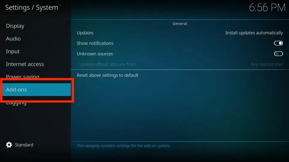 click add-ons