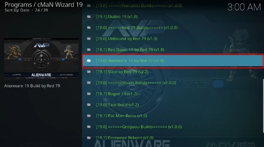 Alienware kodi build
